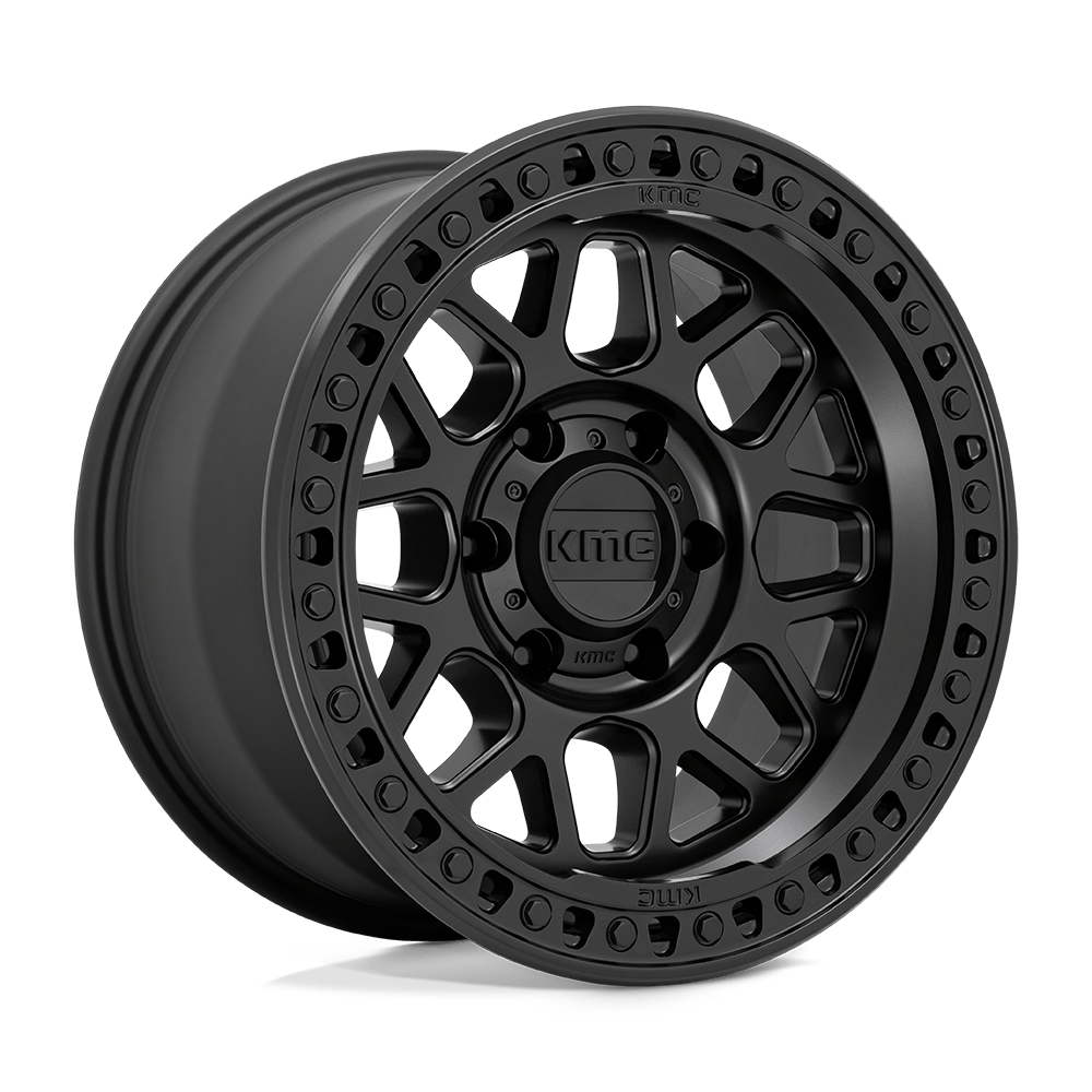 KMC GRS Cast Aluminum Wheel (KM549) - Satin Black | Offfset.com