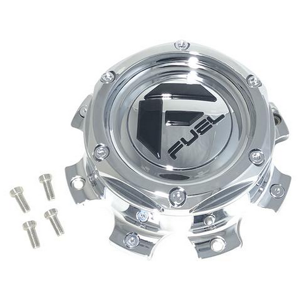 Fuel 2PC - FUEL CHROME BOLT ON CAP 8X6.5/170(2.51")