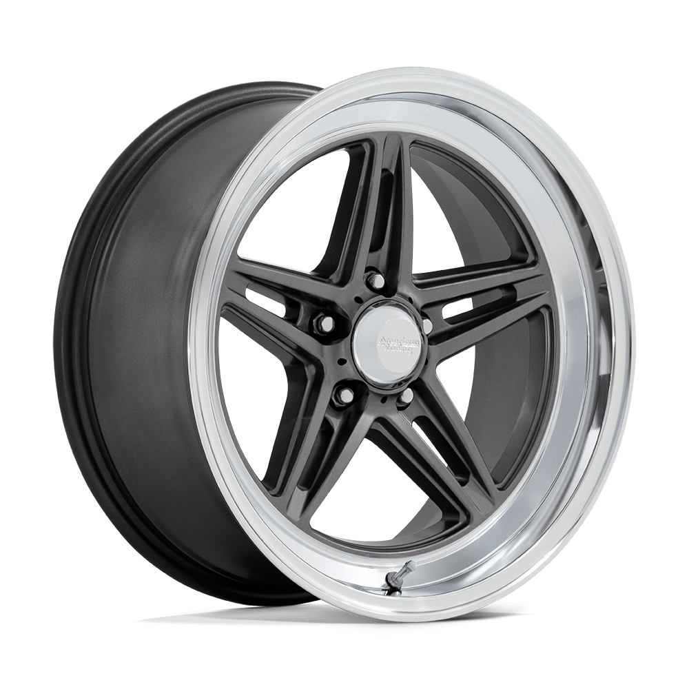 American Racing Vintage Vn514 Groove Anthracite With Diamond Cut Lip