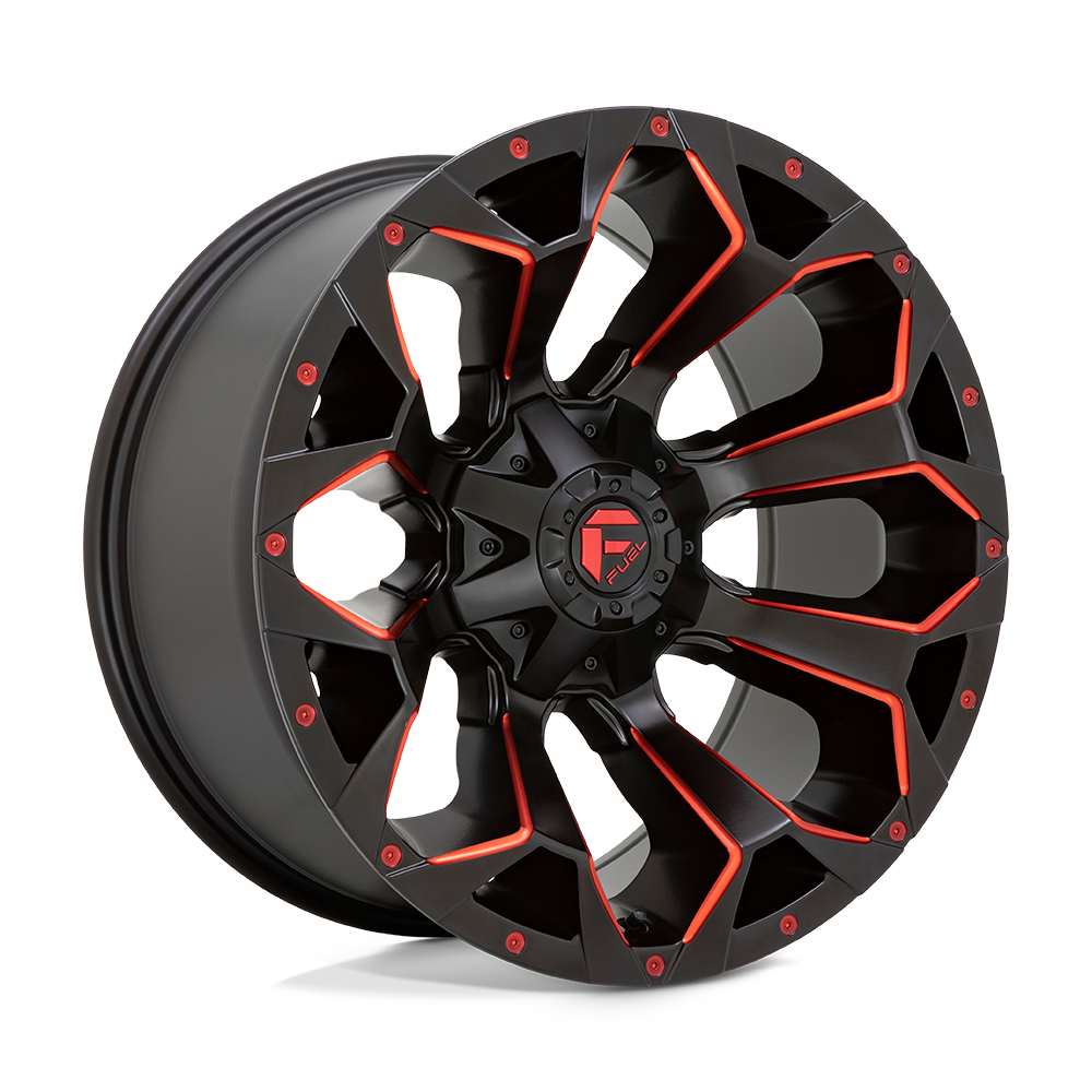 Fuel 1 Pc D787 Assault Matte Black Red Milled