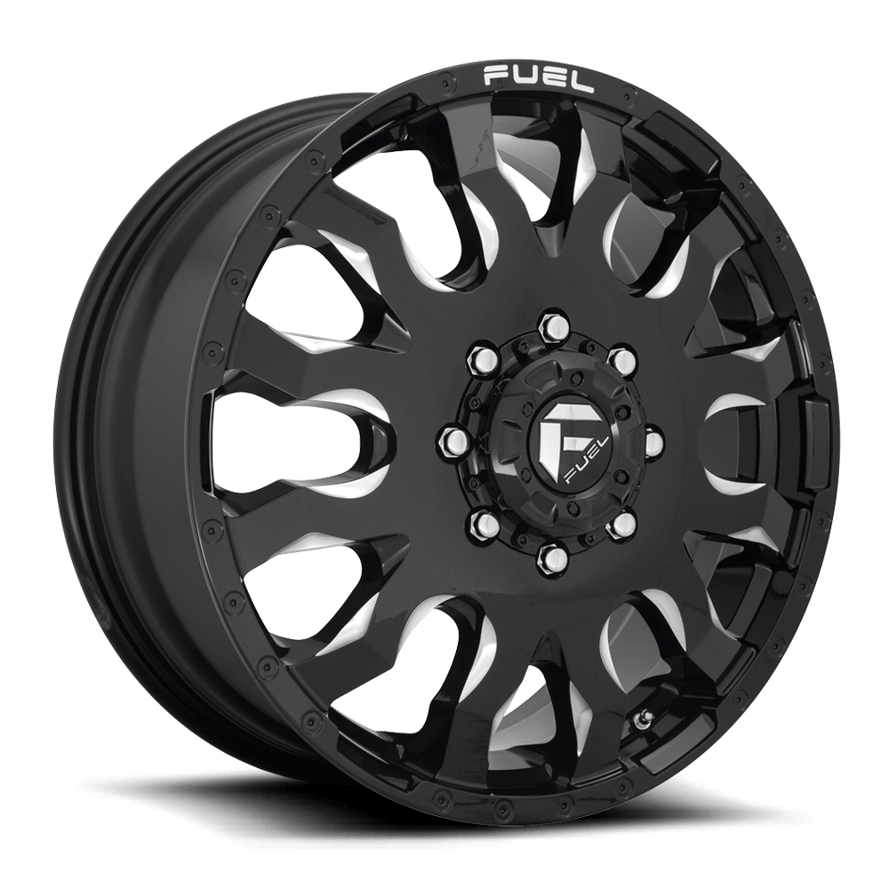 Fuel 1 Pc D673 Blitz Gloss Black Milled