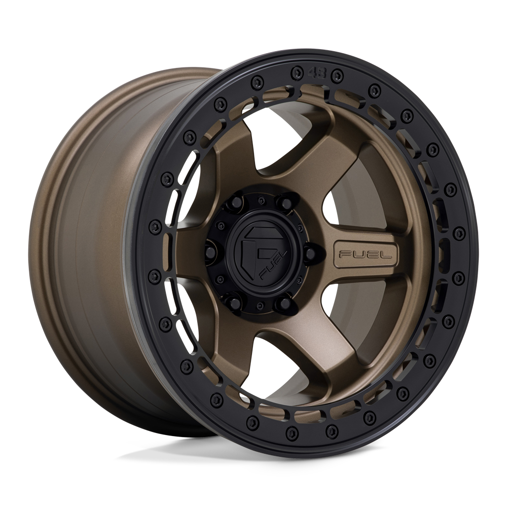 Fuel 1 Pc D124 Block Beadlock Matte Bronze With Matte Black Ring