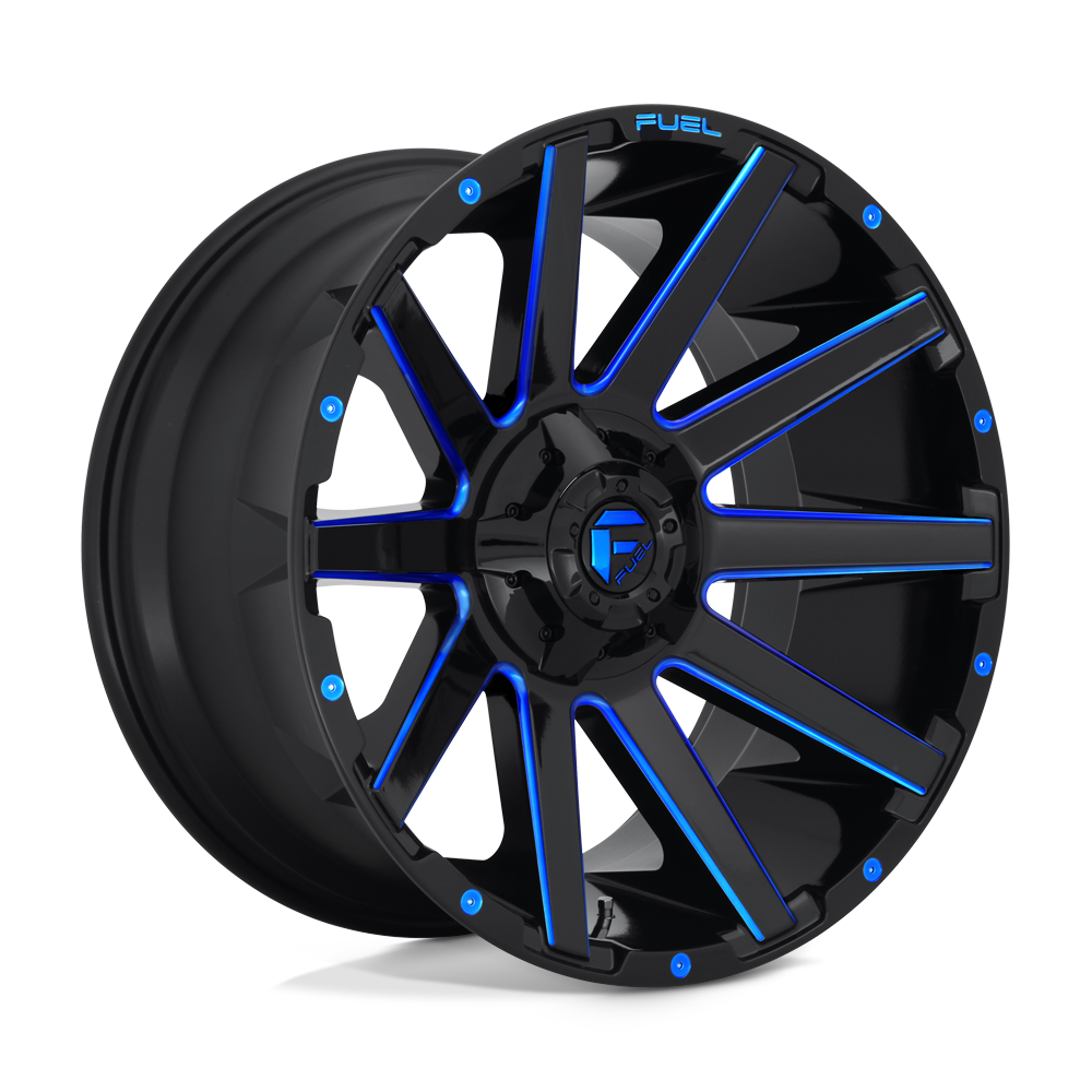 Fuel 1 Pc D644 Contra Gloss Black Blue Tinted Clear