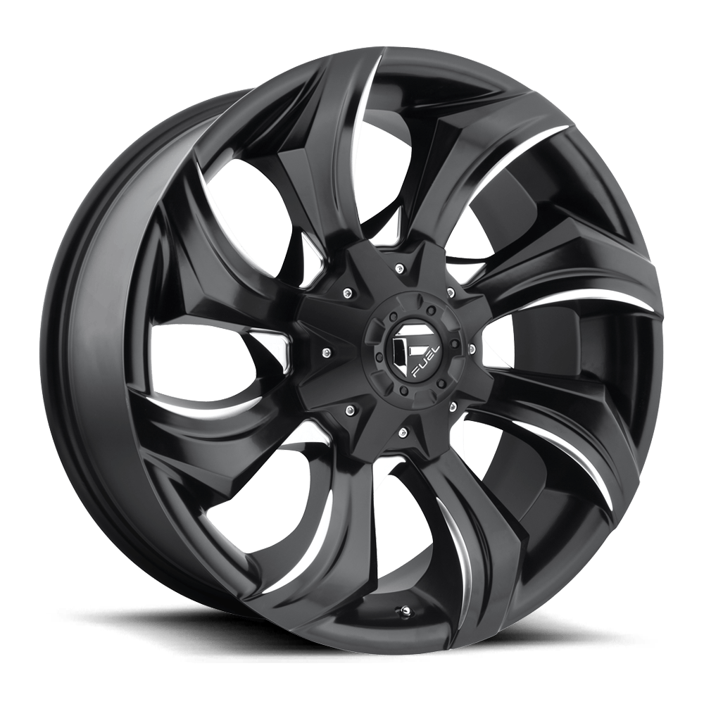 Fuel 1 Pc D571 Strykr Gloss Black Milled