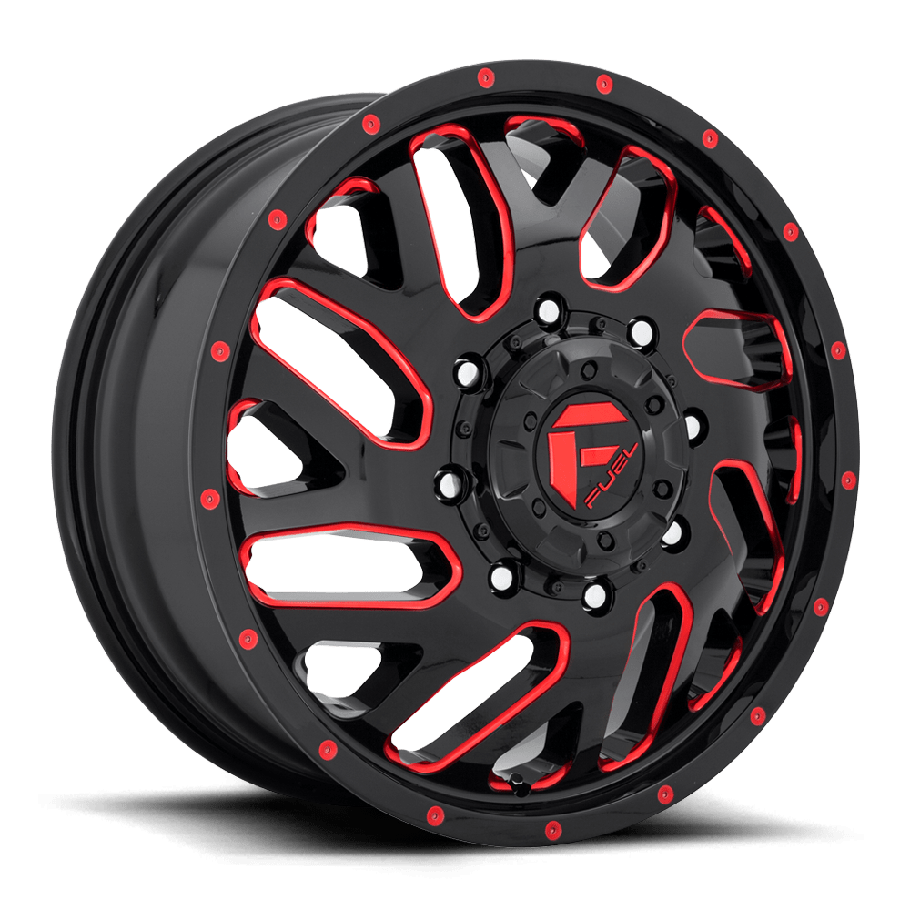 Fuel 1 Pc D656 Triton Gloss Black Red Tinted Clear