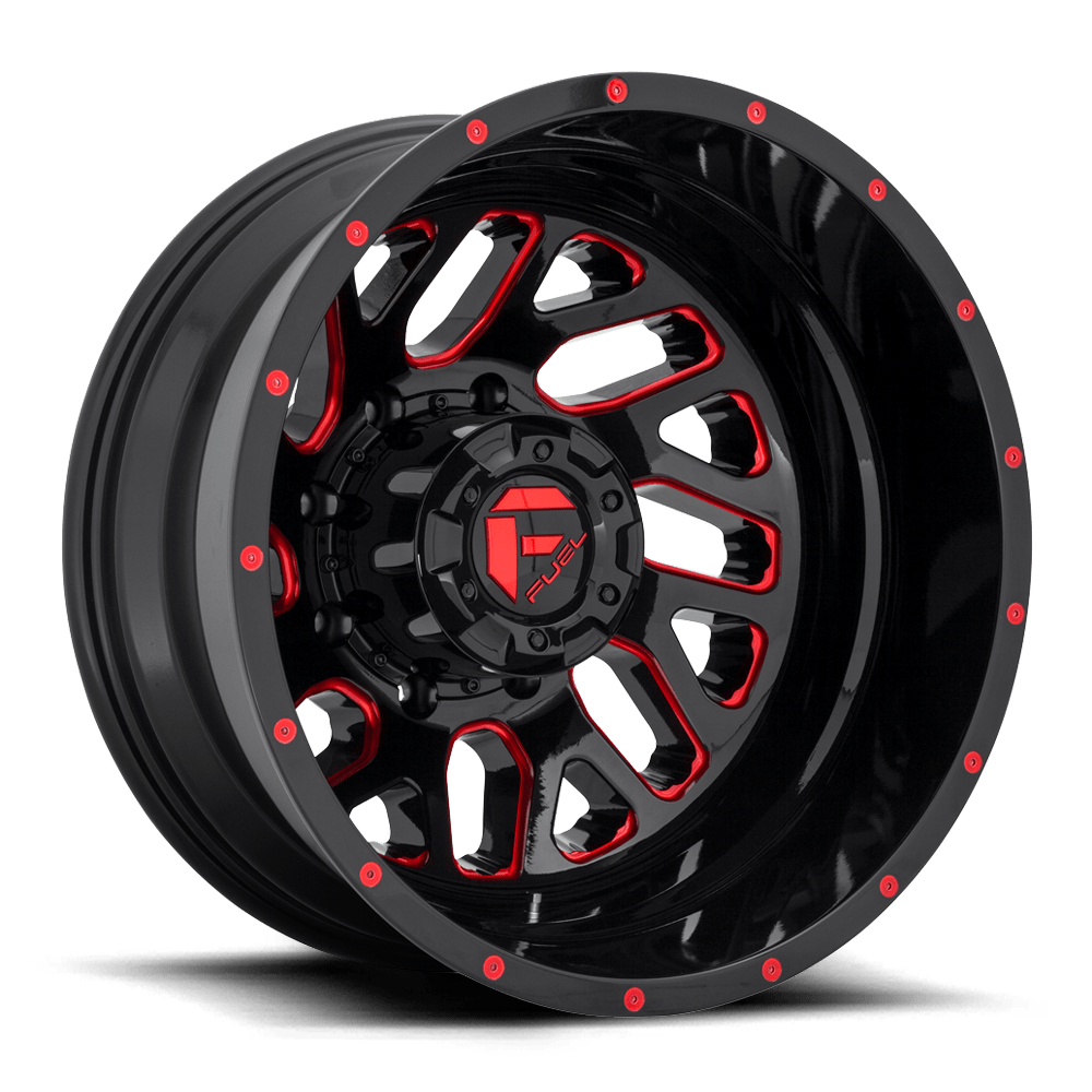 Fuel 1 Pc D656 Triton Gloss Black Red Tinted Clear