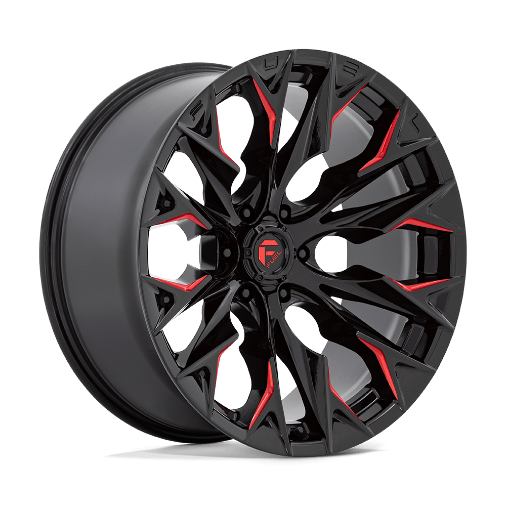 Fuel 1 Pc D823 Flame Gloss Black Milled With Candy Red