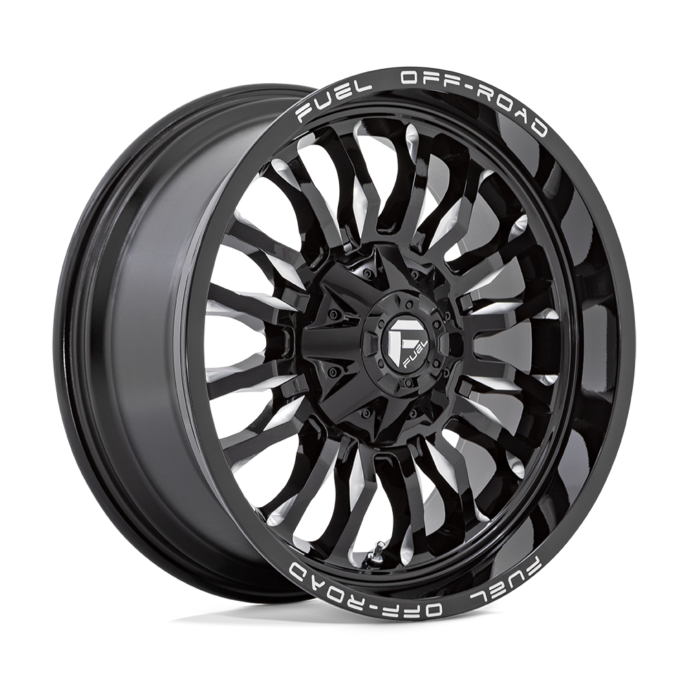 Fuel 1 Pc D795 Arc Gloss Black Milled