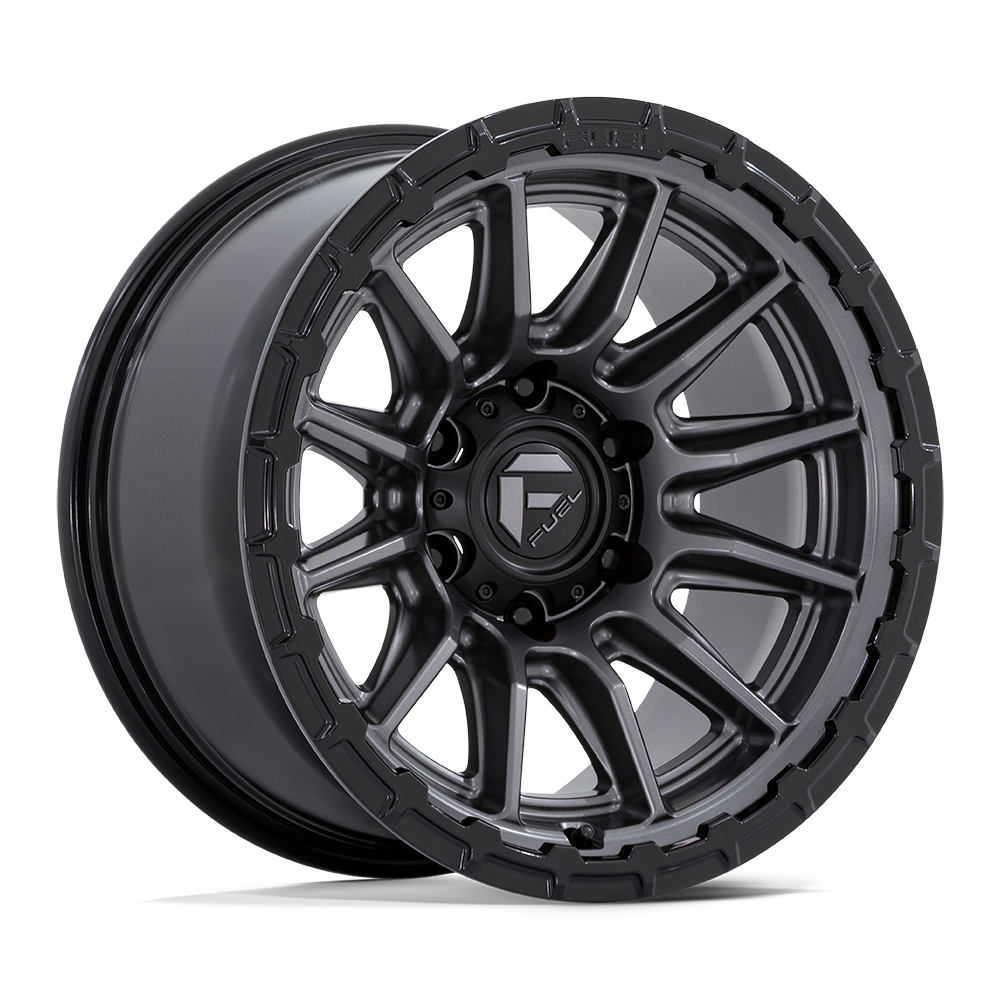 Fuel 1 Pc Fc866 Piston Matte Gunmetal W/ Gloss Black Lip