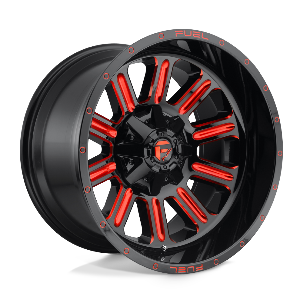 Fuel 1 Pc D621 Hardline Gloss Black Red Tinted Clear