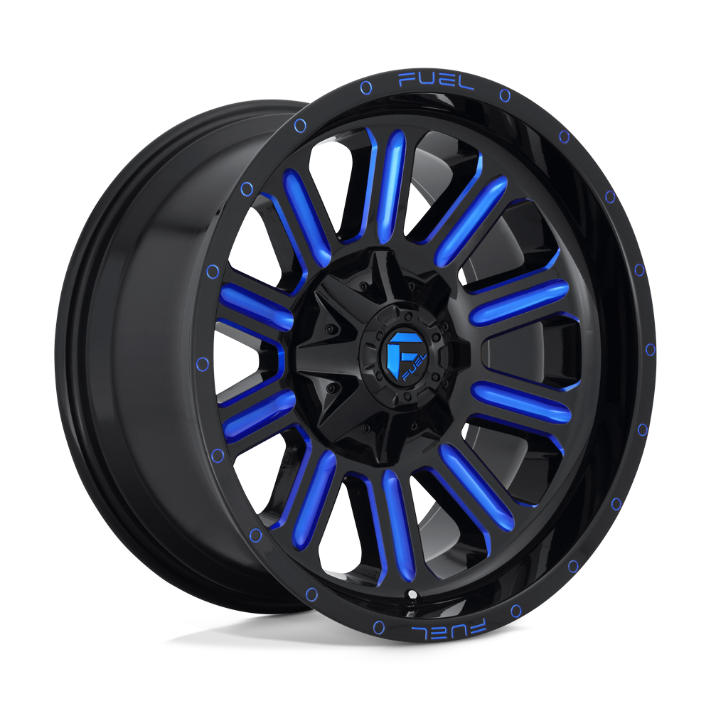 Fuel 1 Pc D646 Hardline Gloss Black Blue Tinted Clear