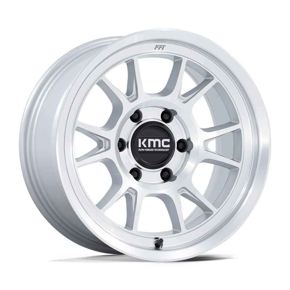 Kmc Km729 Range Gloss Silver With Machined Face