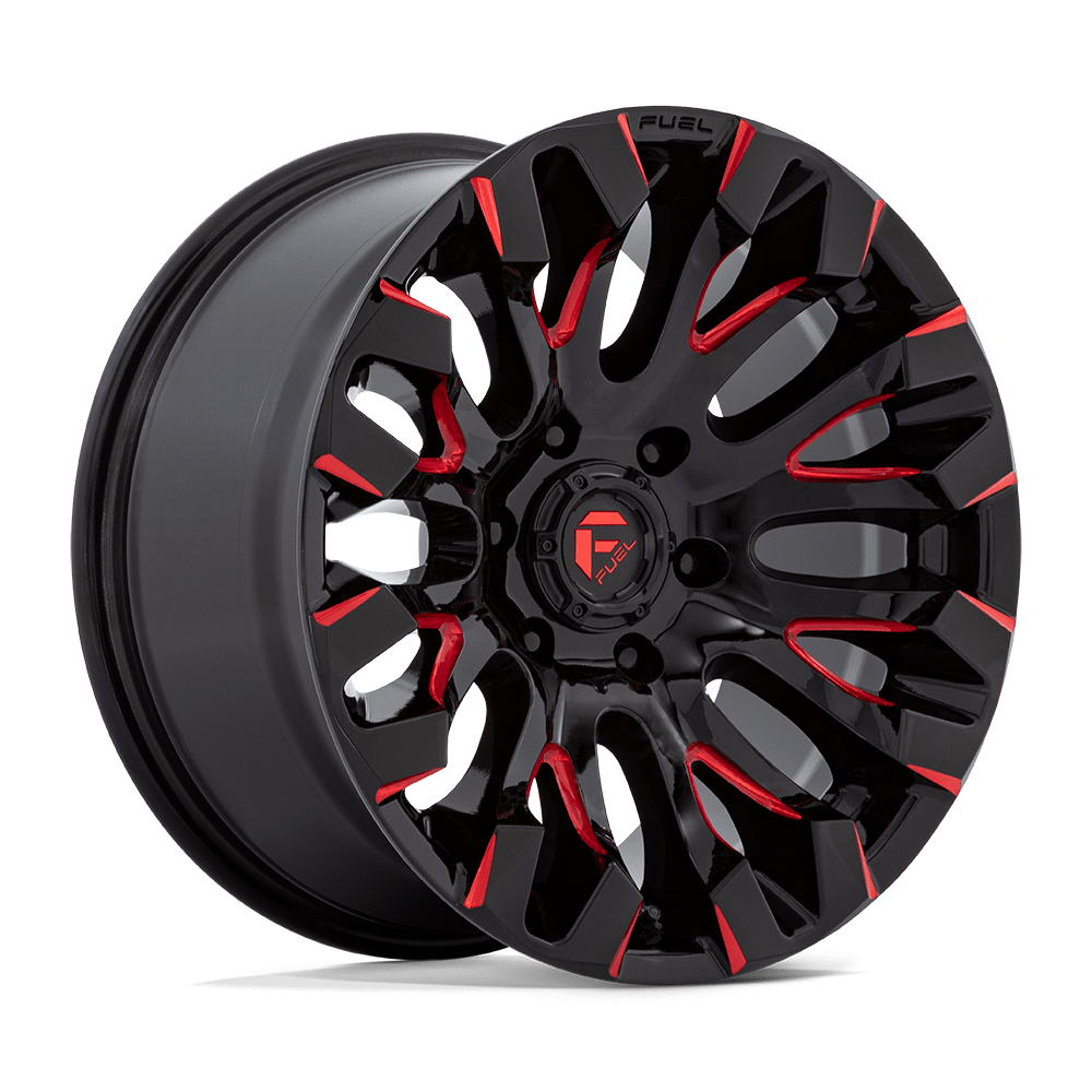 Fuel 1 Pc D829 Quake Gloss Black Milled Red Tint