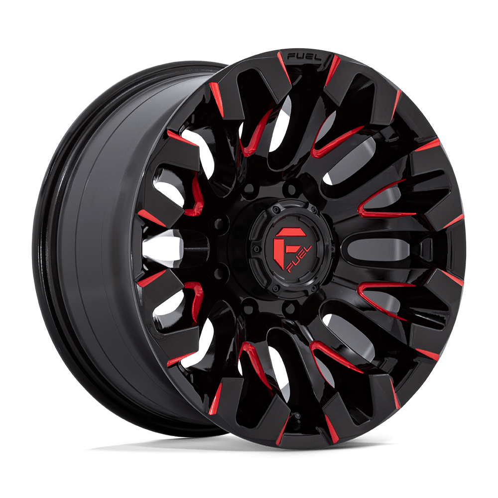 Fuel 1 Pc D829 Quake Gloss Black Milled Red Tint