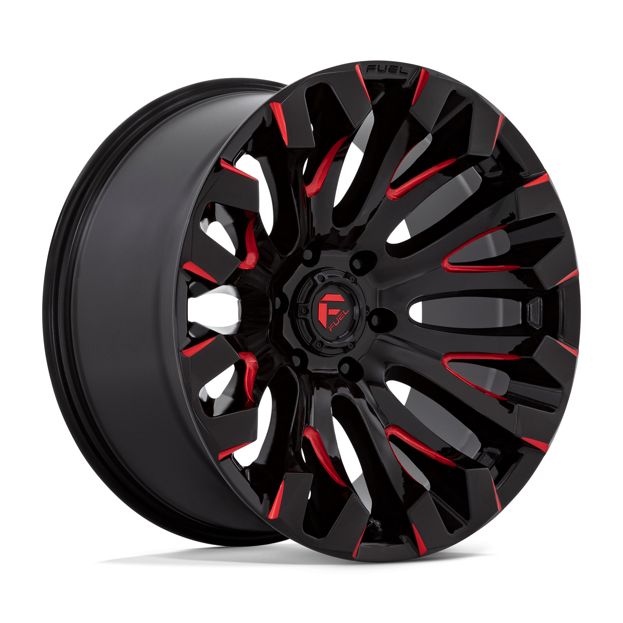 Fuel 1 Pc D829 Quake Gloss Black Milled Red Tint