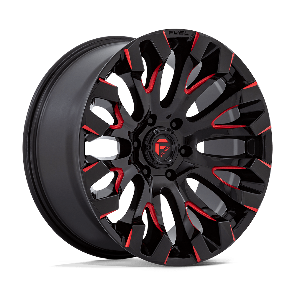 Fuel 1 Pc D829 Quake Gloss Black Milled Red Tint