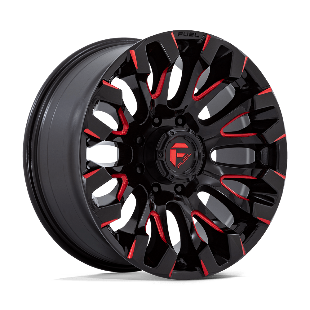 Fuel 1 Pc D829 Quake Gloss Black Milled Red Tint