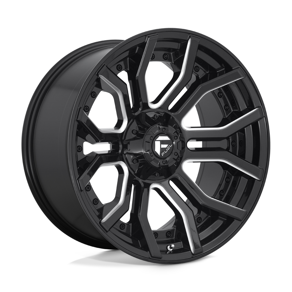 Fuel 1 Pc D711 Rage Gloss Black Milled