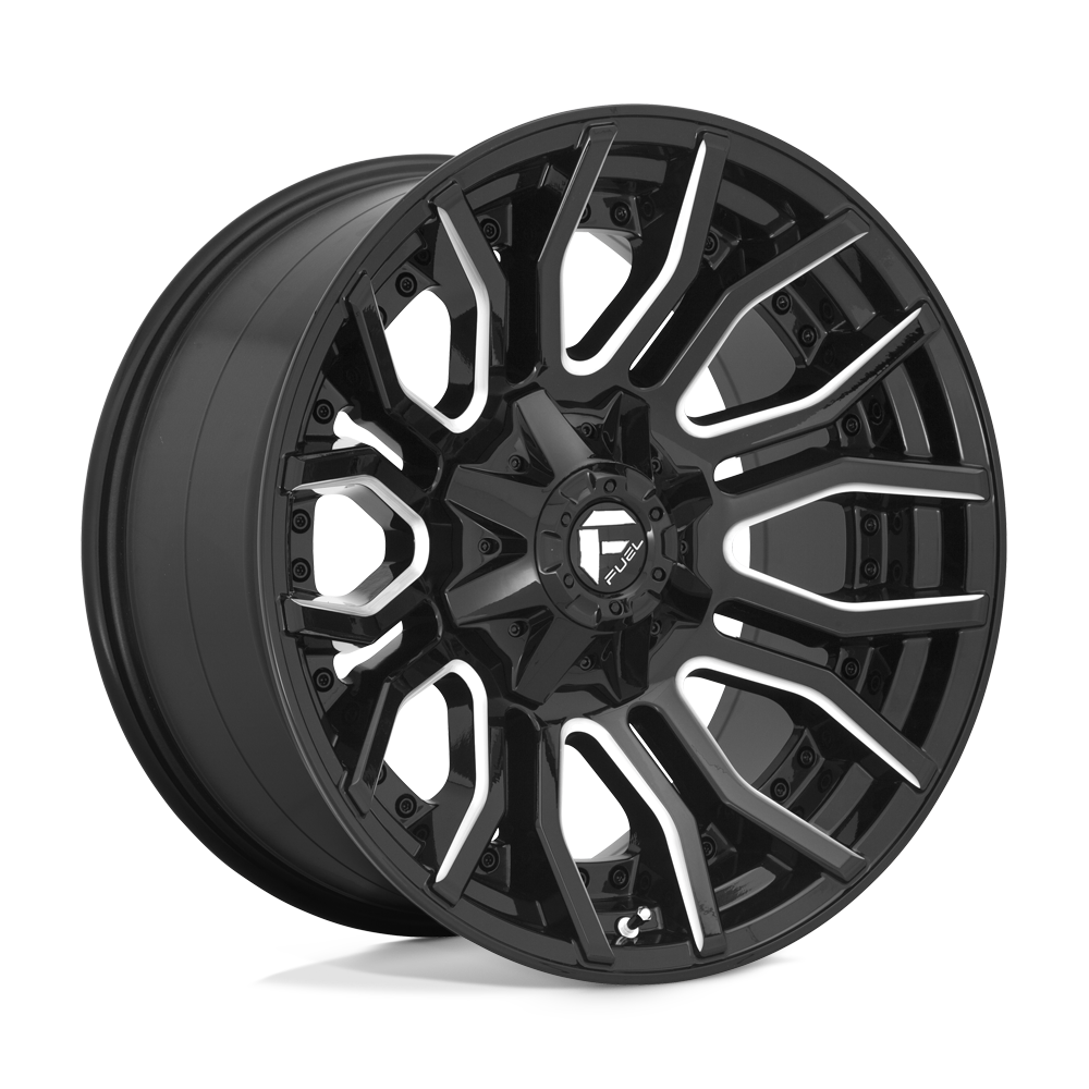 Fuel 1 Pc D711 Rage Gloss Black Milled