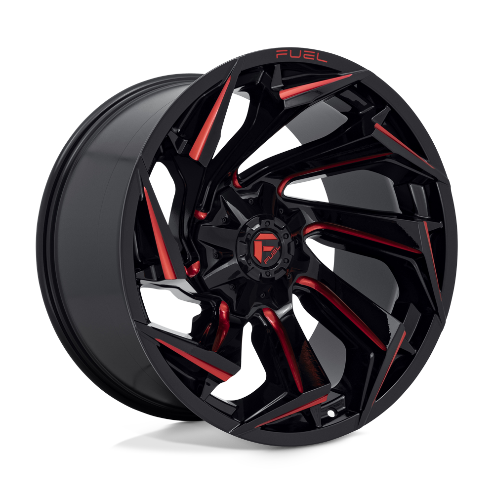 Fuel 1 Pc D755 Reaction Gloss Black Milled With Red Tint