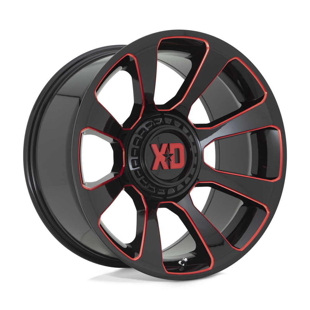 Xd Xd854 Reactor Gloss Black Milled With Red Tint