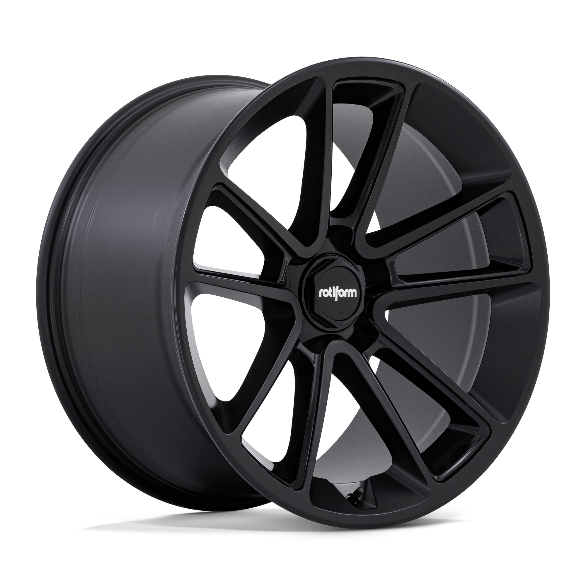 Rotiform R194 Btl Matte Black With Black Cap And Inside Spoke Details