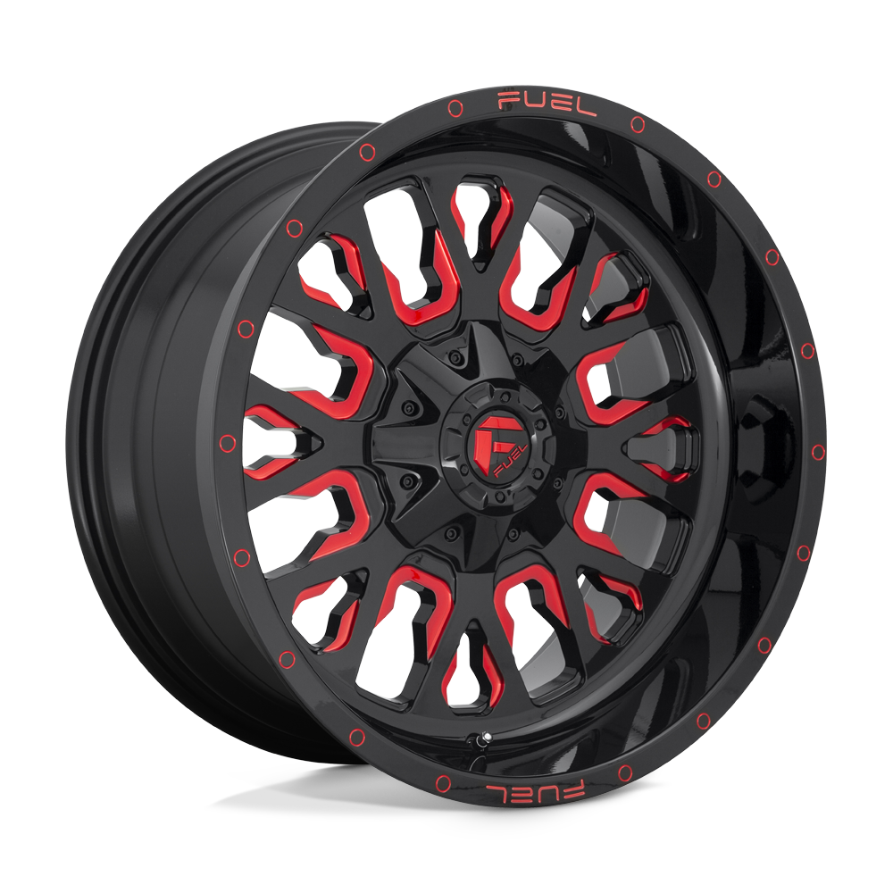 Fuel 1 Pc D612 Stroke Gloss Black Red Tinted Clear