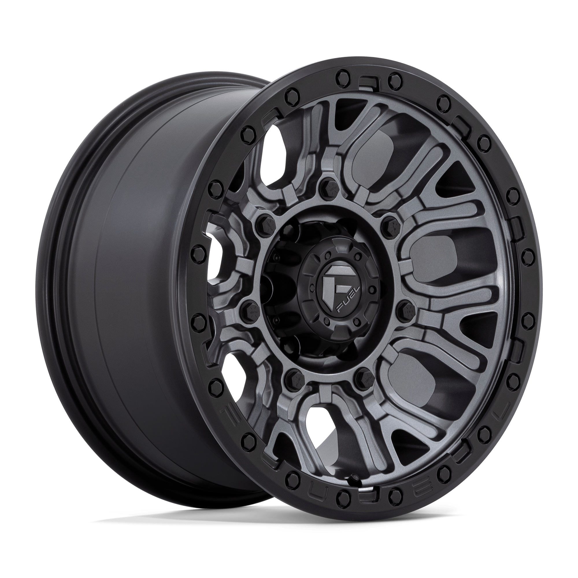 Fuel 1 Pc D825 Traction Matte Gunmetal With Black Ring