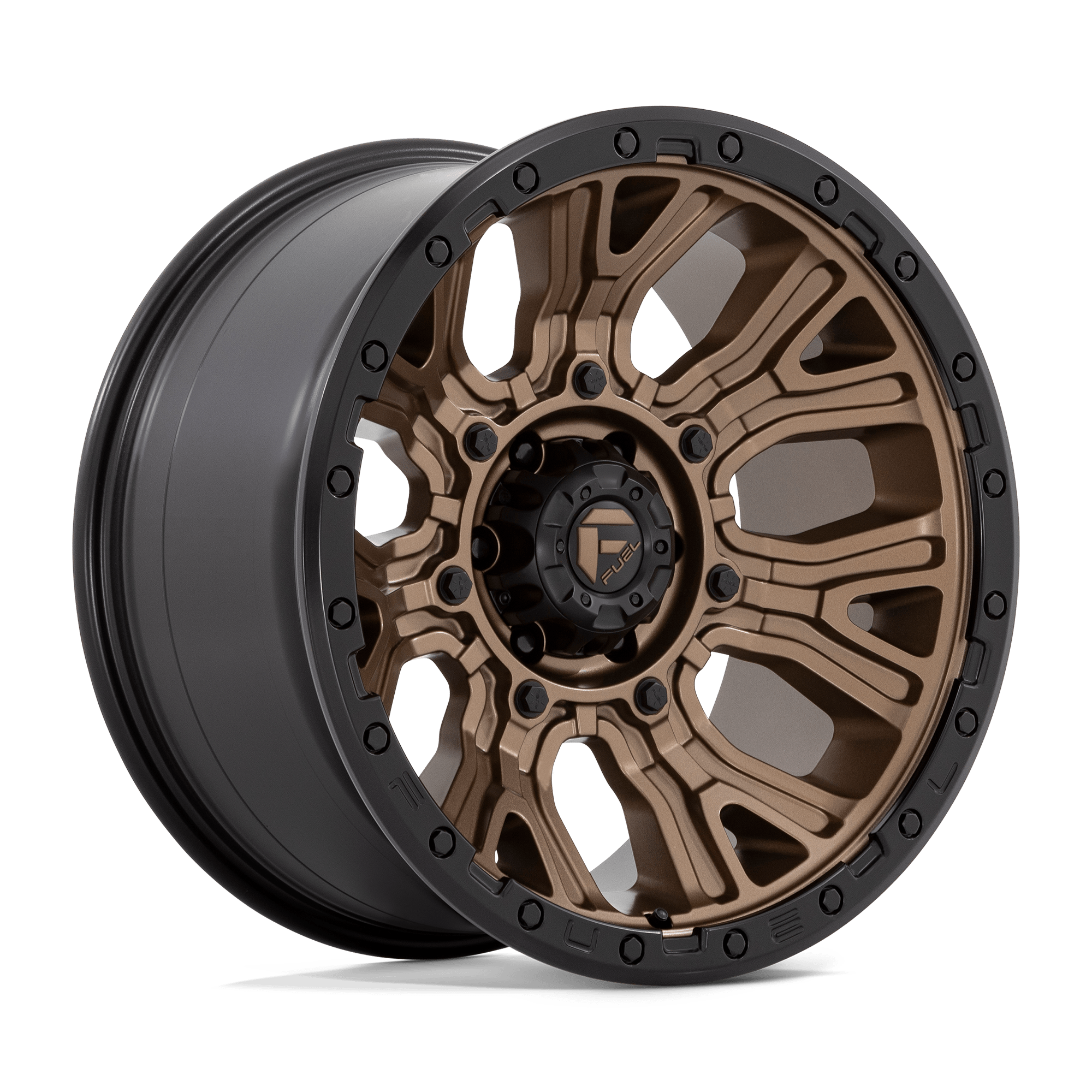 Fuel 1 Pc D826 Traction Matte Bronze With Black Ring