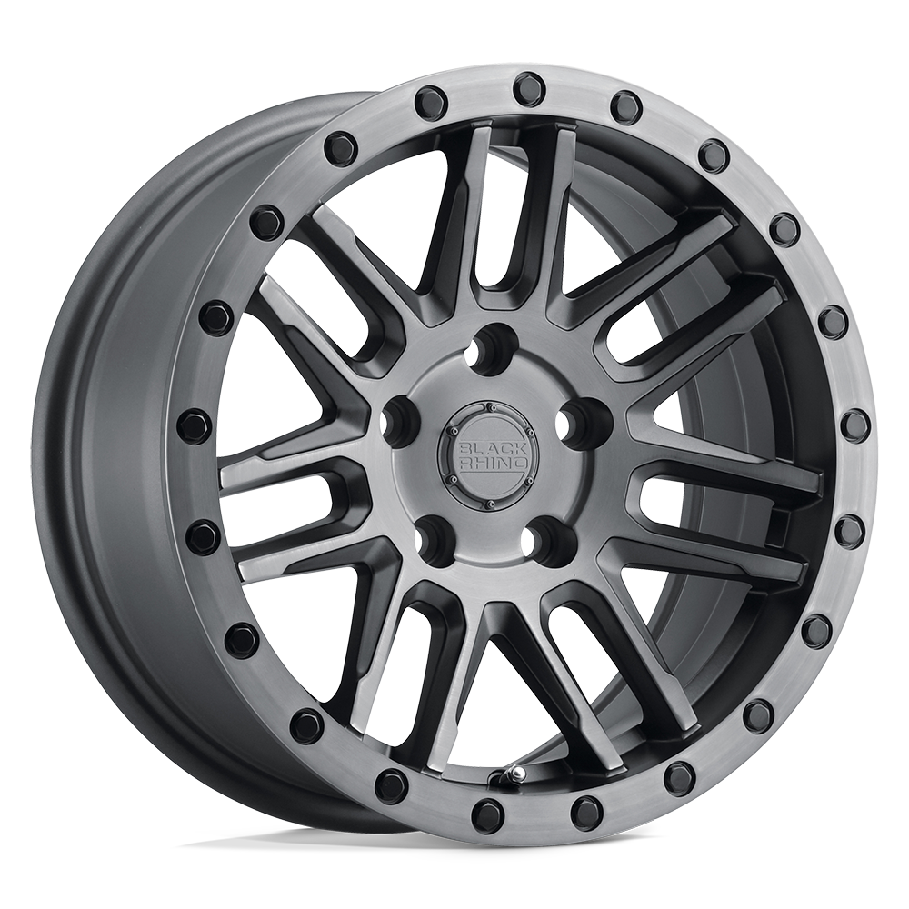 Black Rhino Hard Alloys Arches Matte Brushed Gunmetal W/ Black Bolts