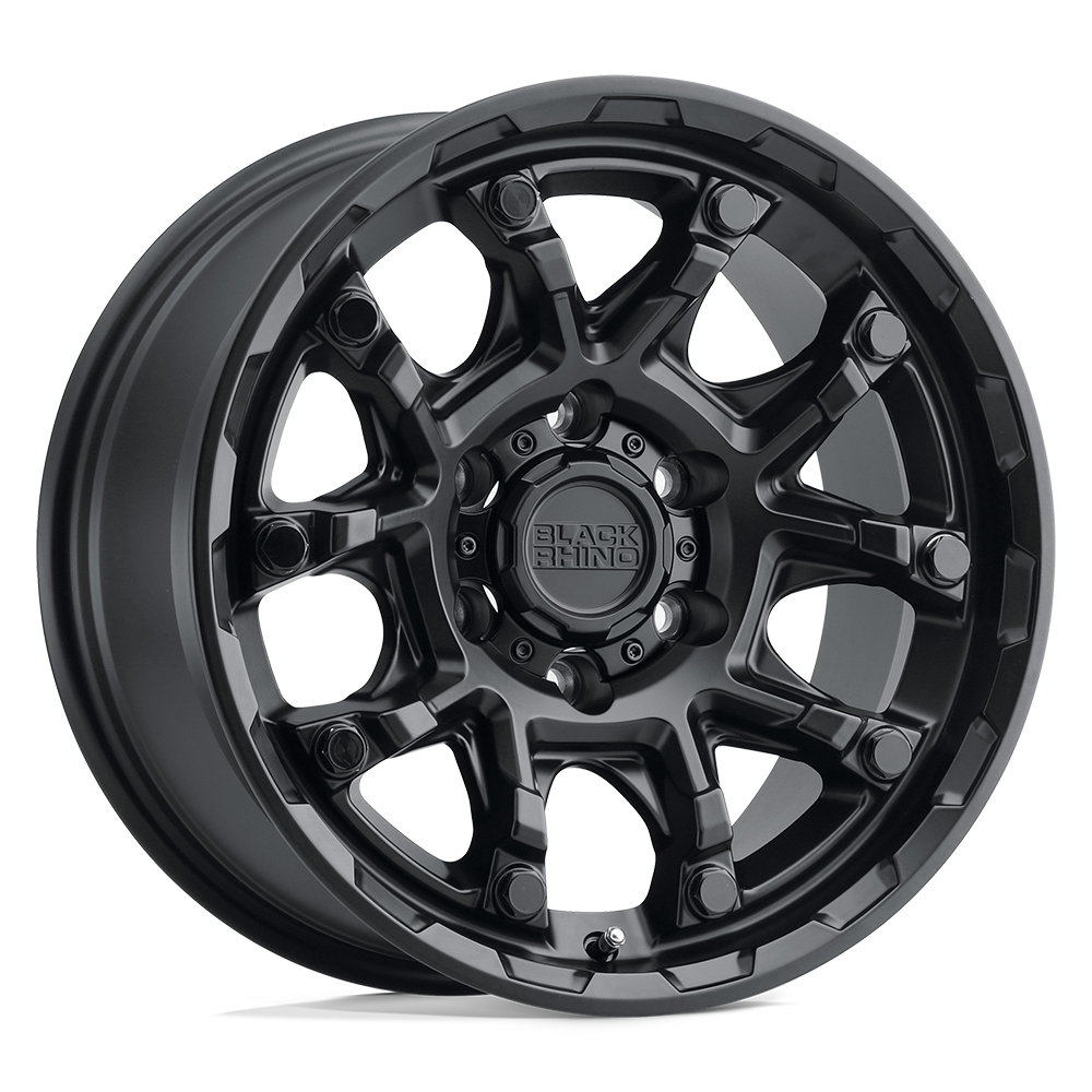 Black Rhino Hard Alloys Ark Matte Black W/ Gloss Black Bolts