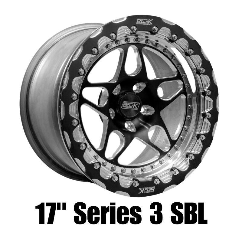 Belak 17x10.5 / 8.25in BS / 5x114.3 BP / Low Pad / Series 3 Wheel - Single Beadlock