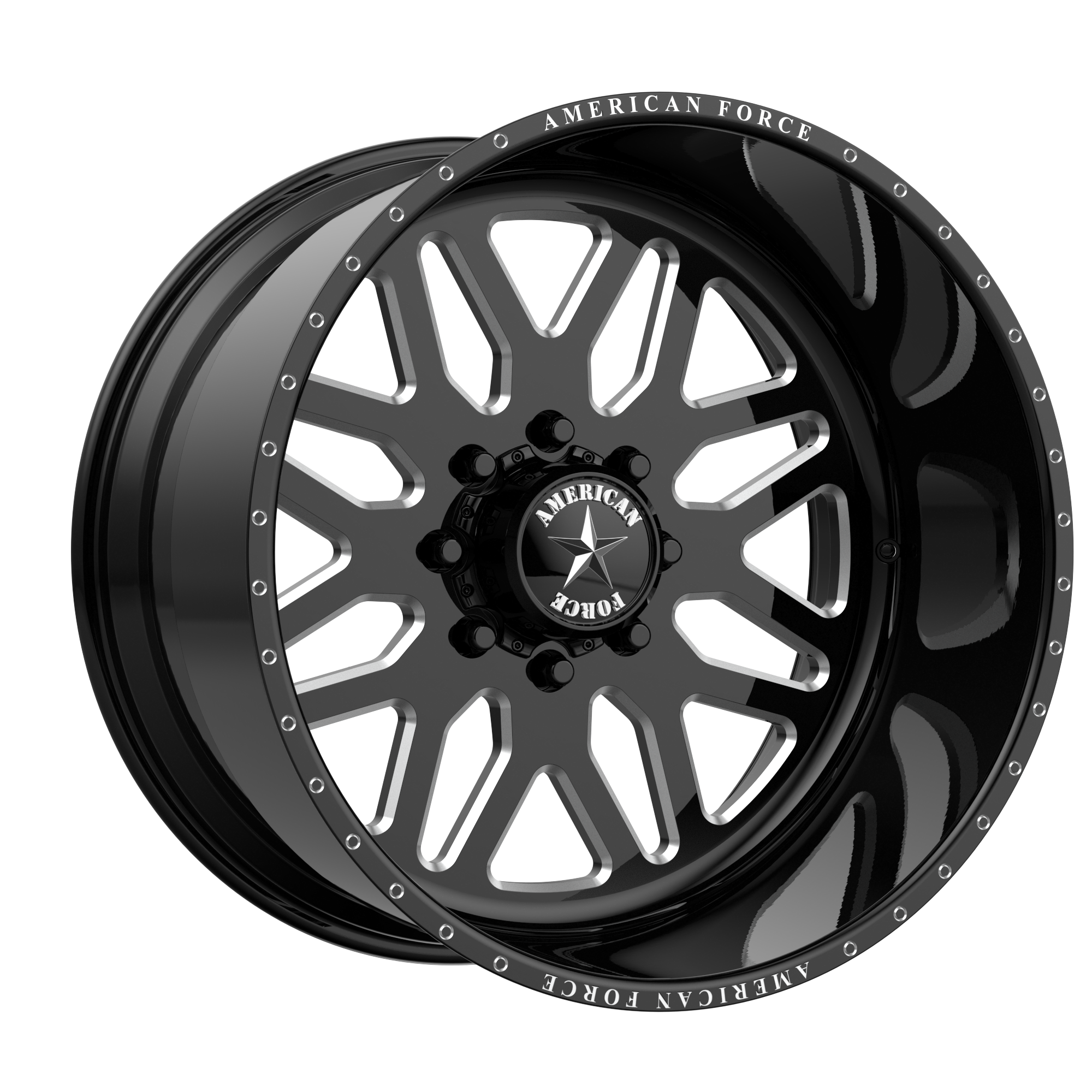 American Force Afw B02 Trax Ss Gloss Black Machined