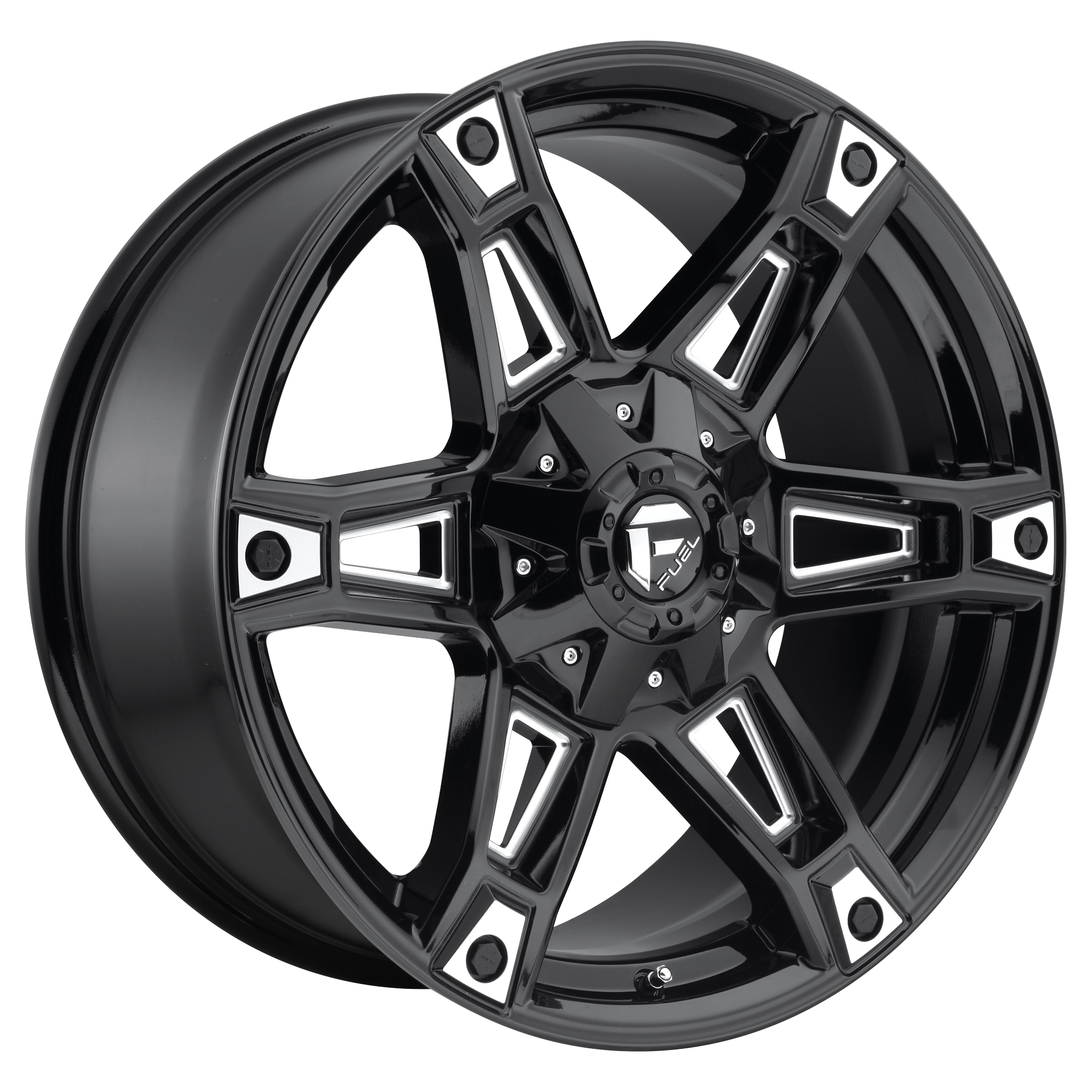 Fuel 1 Pc D622 Dakar Gloss Black Milled