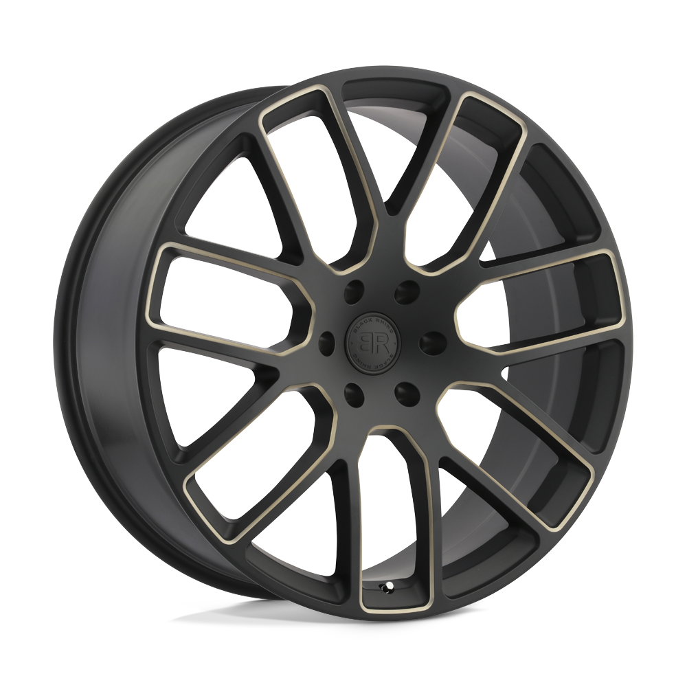 Black Rhino Hard Alloys Kunene Matte Black W/ Dark Tint Milled Spokes