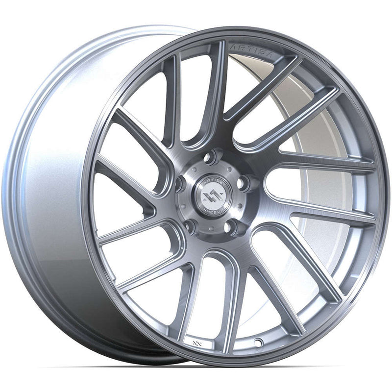 Anovia Elder Deco Directional Rotary Forged wheel - Brushed Apollo Silver