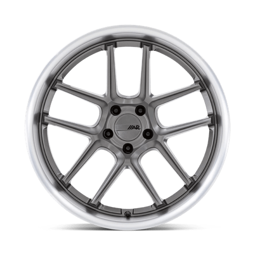 AR942 Flow Formed Aluminum Wheel in Matte Gunmetal with Machined Lip Finish from American Racing Wheels - View 5