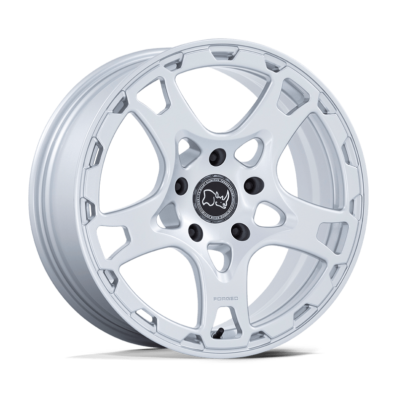 BR402 Klaue Monoblock Forged Wheel in Silver Finish from Black Rhino Wheels - View 1