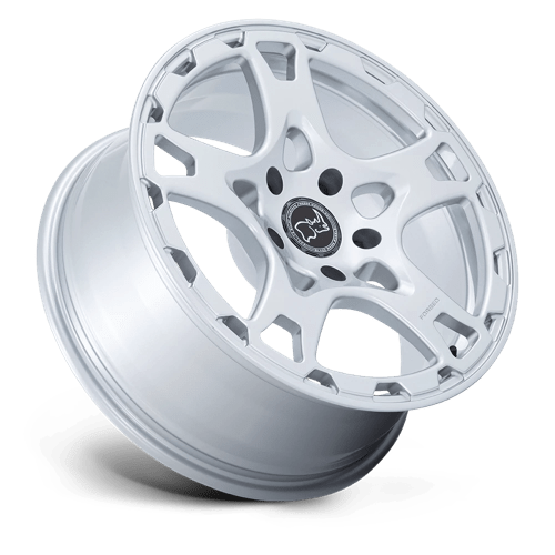 BR402 Klaue Monoblock Forged Wheel in Silver Finish from Black Rhino Wheels - View 3