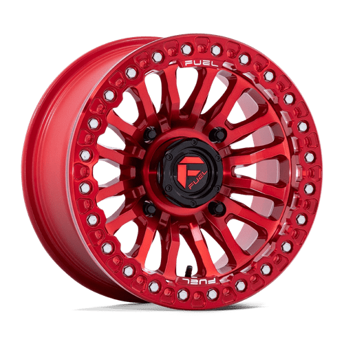 FV125 Rincon UTV Beadlock Cast Aluminum Wheel in Candy Red Finish from Fuel Wheels - View 2