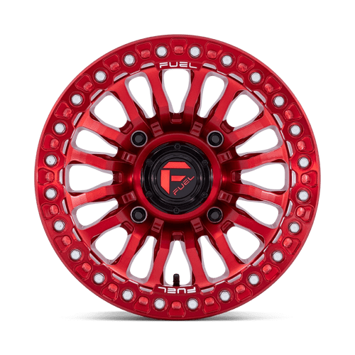 FV125 Rincon UTV Beadlock Cast Aluminum Wheel in Candy Red Finish from Fuel Wheels - View 4