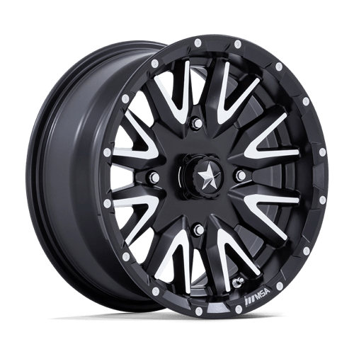 M49 Creed Cast Aluminum Wheel in Matte Black Machined Finish from MSA Offroad Wheels - View 2