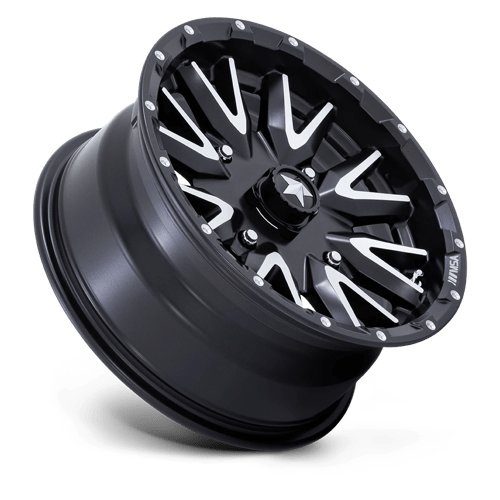 M49 Creed Cast Aluminum Wheel in Matte Black Machined Finish from MSA Offroad Wheels - View 3