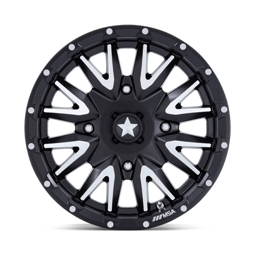 M49 Creed Cast Aluminum Wheel in Matte Black Machined Finish from MSA Offroad Wheels - View 4