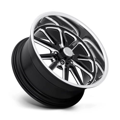 U117 Rambler Cast Aluminum Wheel in Gloss Black Milled Finish from US Mags Wheels - View 3